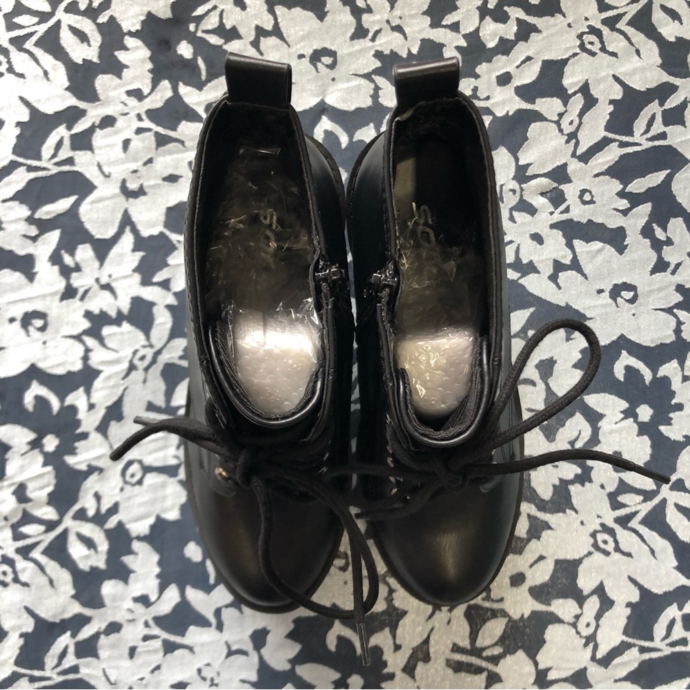 Black Chunky Ankle Boots - Picture 3 of 14